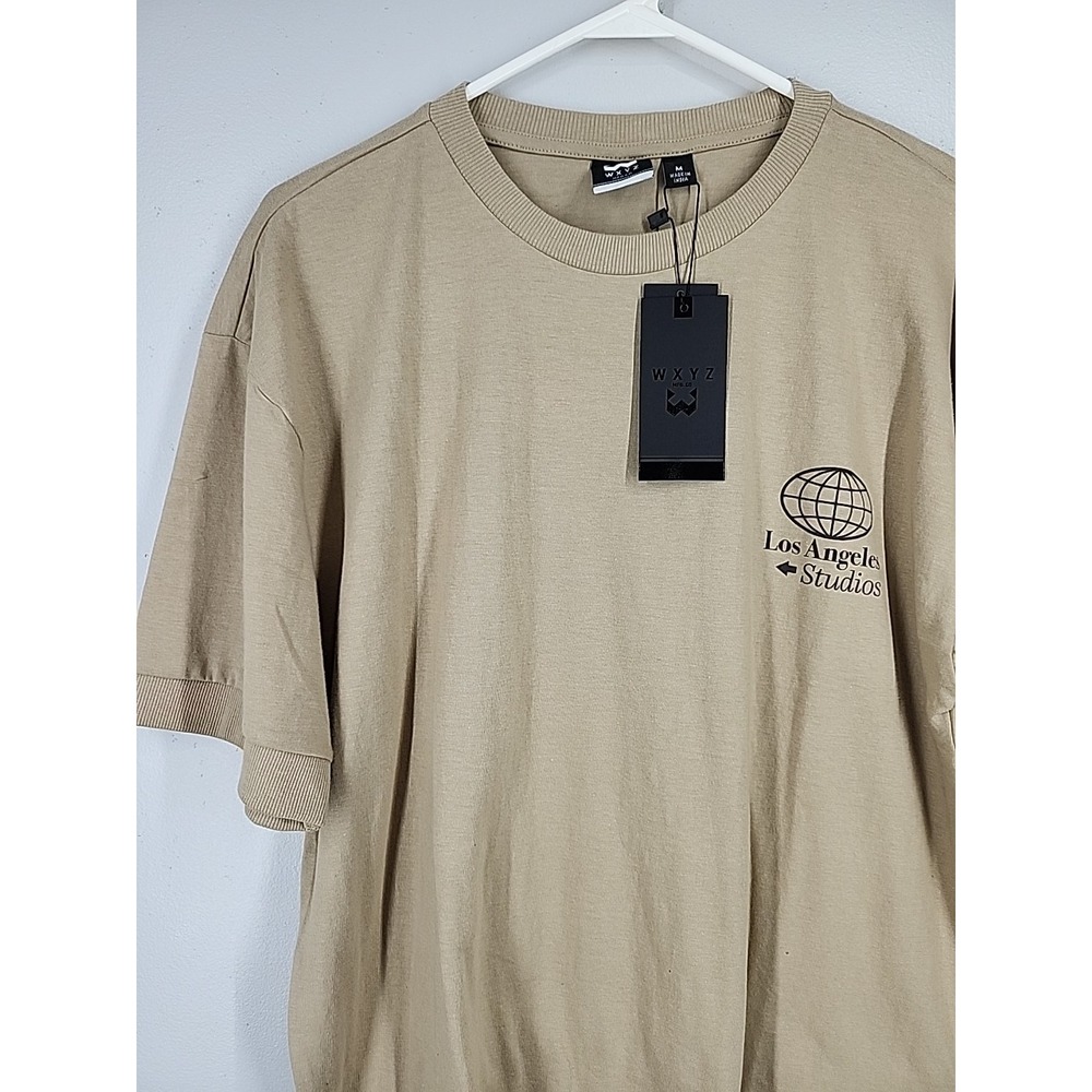 NWT WXYZ MFG. CO T-shirt Mens M, Short Sleeve, LOS ANGELES STUDIOS 100% Cotton